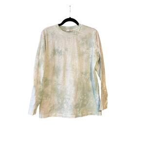 Aritzia Wilfred Free Women's Crewneck Camari T-Shirt Long Sleeve Tie Dye Size M